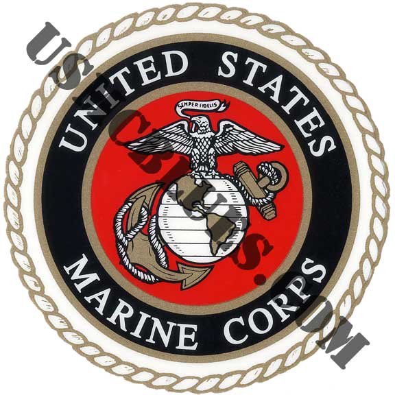 USMCBLUES.COM Marine Stickers for Sale