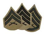 Tan Green Rank Patches